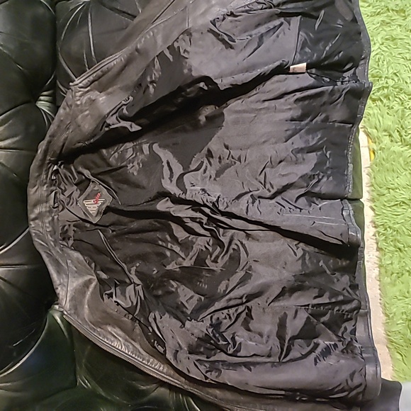 Tiboa Leathers Real Soft Black Leather Zipper Jacket Biker Style Size M - Picture 6 of 13